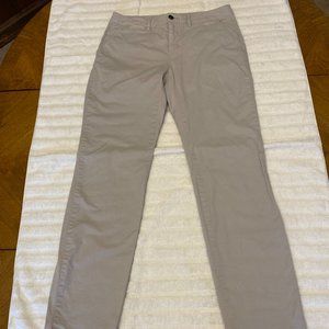 Cotton straight-leg pants